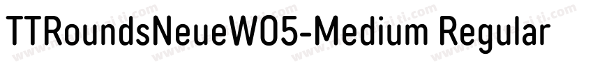 TTRoundsNeueW05-Medium Regular字体转换